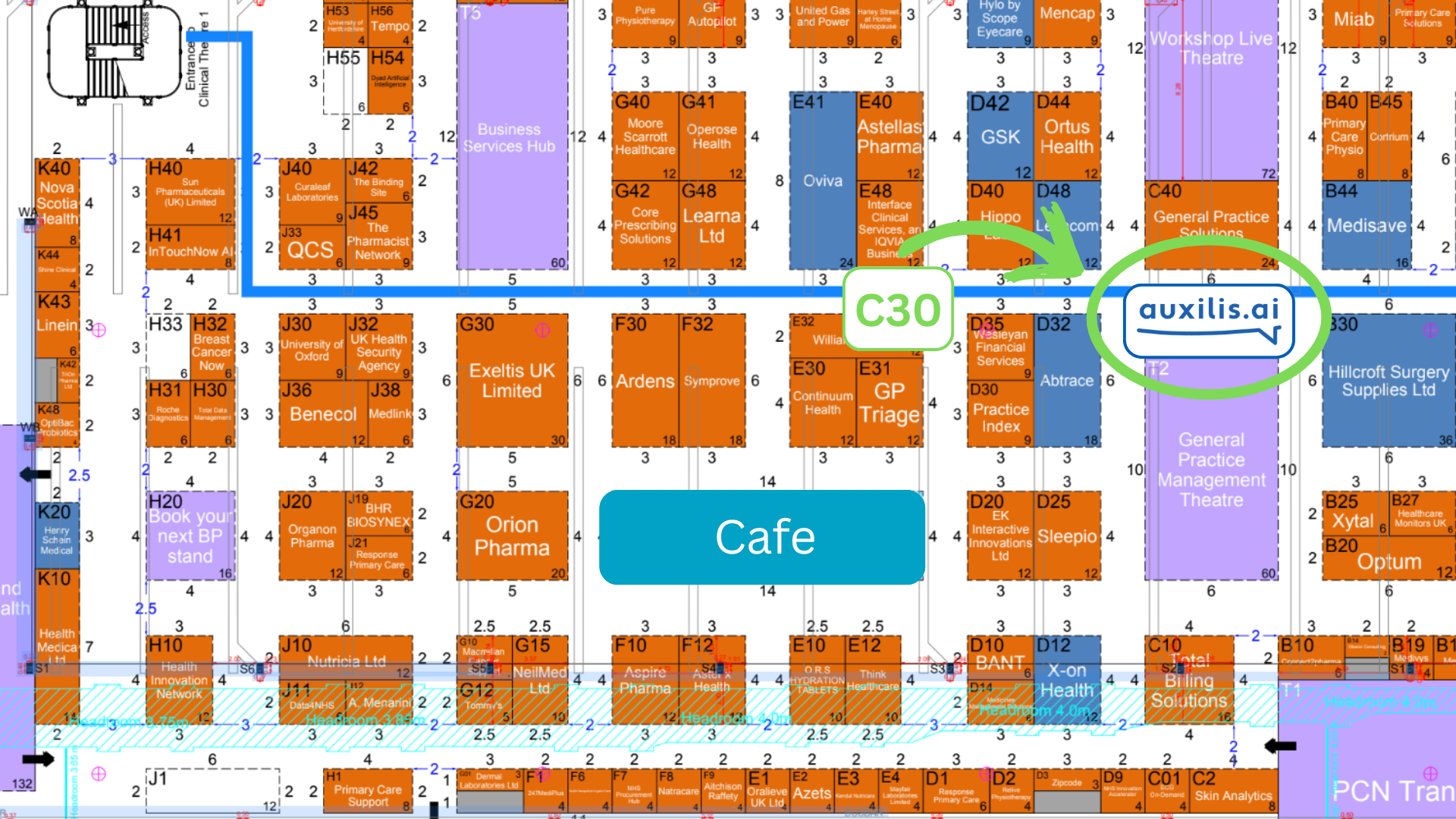 Best Practice London floor plan — Stand C30