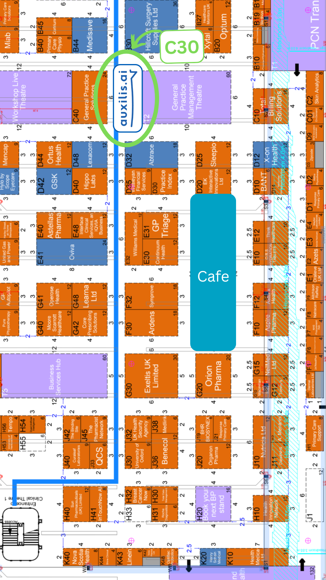 Best Practice London floor plan — Stand C30
